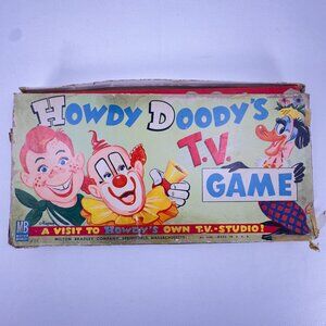 Vintage 1950s Howdy Doody's TV Game Milton Bradley Board Game Complete #4240